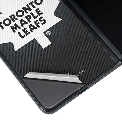 NHL Toronto Maple Leafs Black Background Galaxy Z Fold3 5G Skin